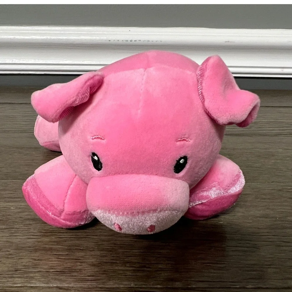 Animal Adventure Pink Pig Plush Stuffed Animal Toy with Heart Tail Kids